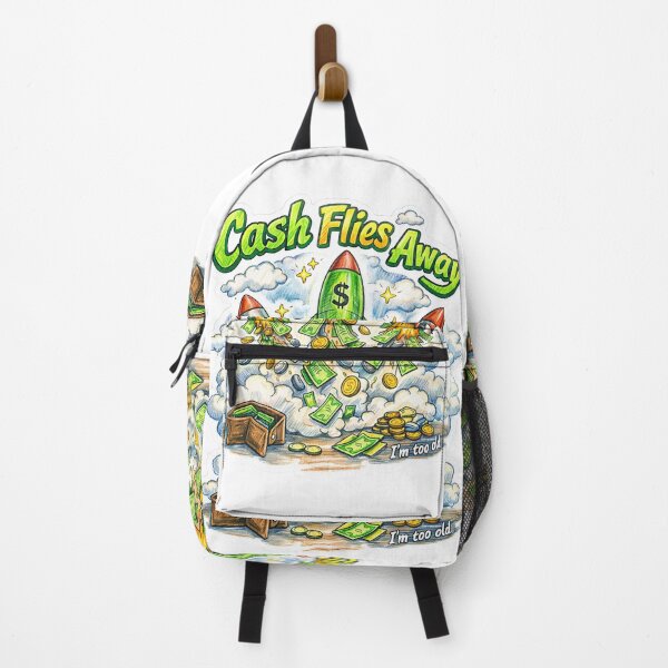 Item preview, Cash Flies Away – I'm Too Old Sticker designed and sold by Felixuss.