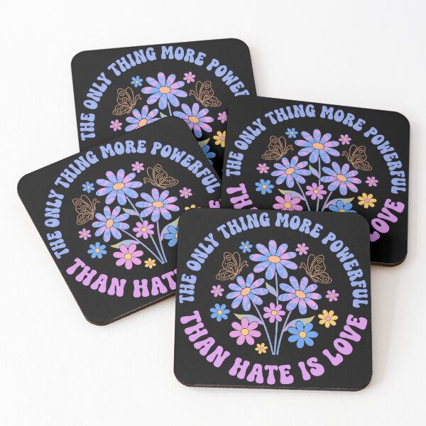 Item preview, The Only Thing More Powerful Than Hate Is Love Pastel Daisy Circle designed and sold by SkeletonsDanger.