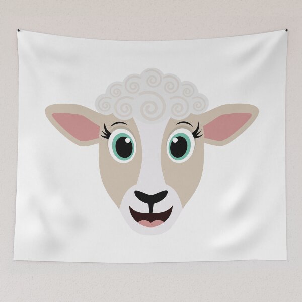 Item preview, Cute Barnyard Sheep designed and sold by Captain Creative.