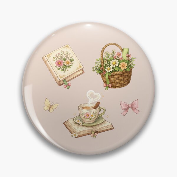 Item preview, Spring Cottagecore Bookish Sticker Pack – Cozy Reader Floral Aesthetic Stickers designed and sold by SnugbugStudios.