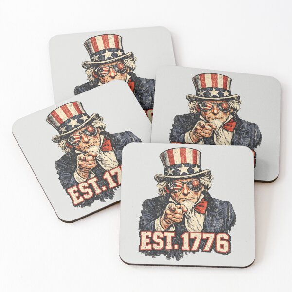 Item preview, Cool Uncle Sam Est. 1776 - Vintage Patriot designed and sold by DigitalGlade.