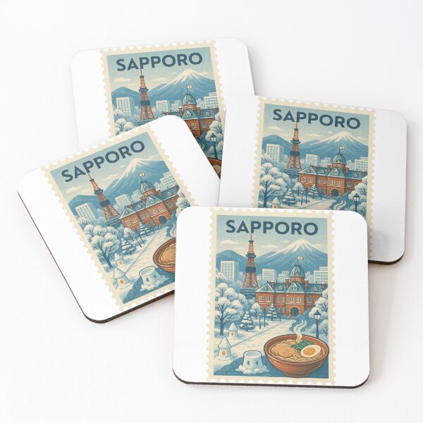 Item preview, Sapporo Travel Stamp designed and sold by RebelCactusStore.