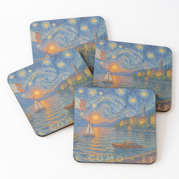 Item preview, Starry Night at Lake Como Italy  designed and sold by Gunnar Hermansen.