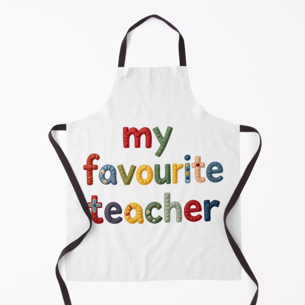 Item preview, MY FAVOURITE TEACHER - IN COLORFUL FAUX LETTERING designed and sold by AlexOBrienArt.