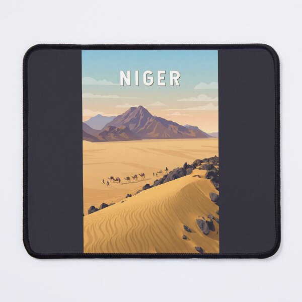 Item preview, Niger Illustration Travel Art Vintage designed and sold by KrisSidDesigns.