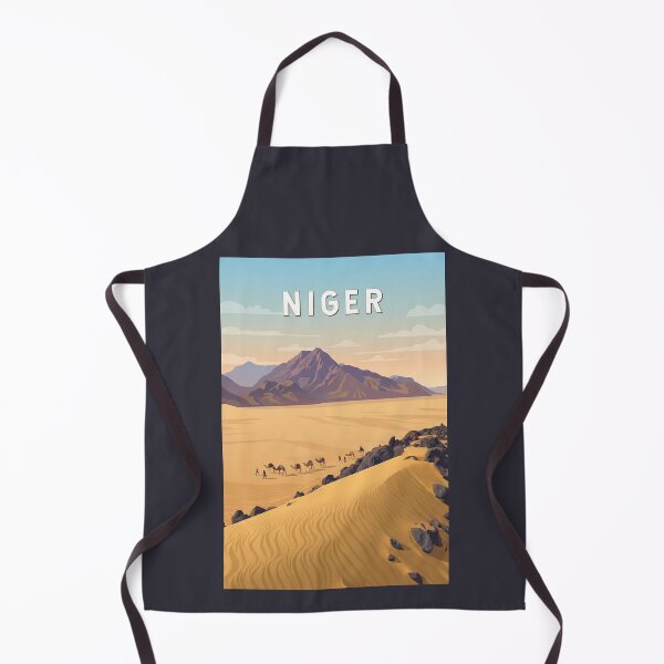 Item preview, Niger Illustration Travel Art Vintage designed and sold by KrisSidDesigns.