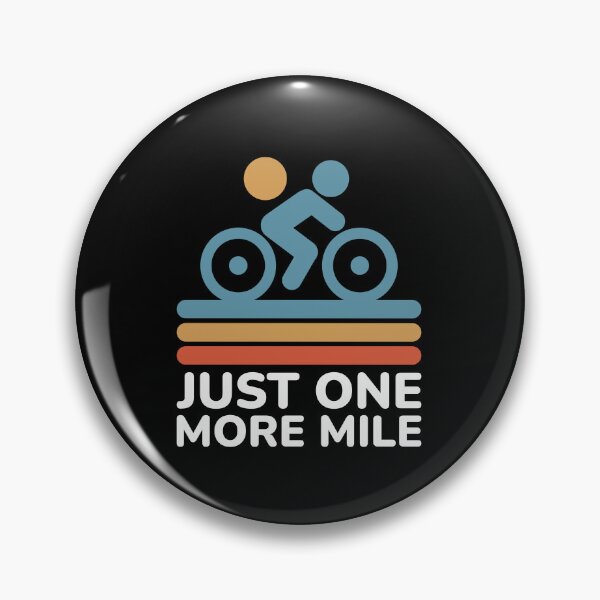 Item preview, Just One More Mile - Cycling Motivation designed and sold by Shape Snip Studio.