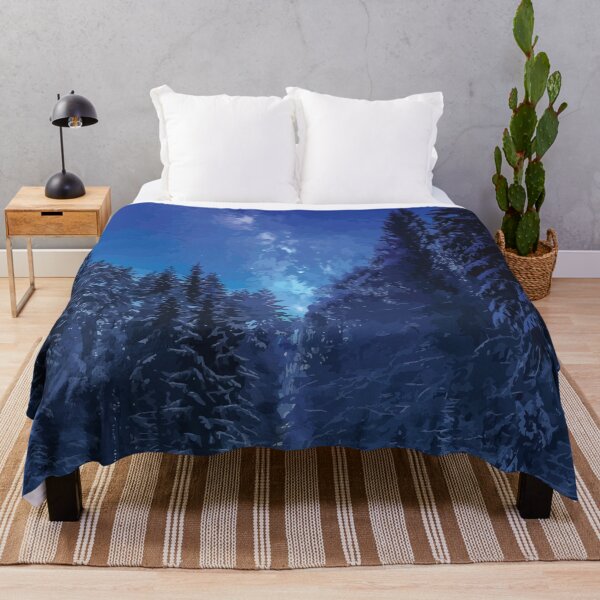 Item preview, Snowy Forest Under Starry Night Sky designed and sold by Arturo Daniel Garcia Palomo.