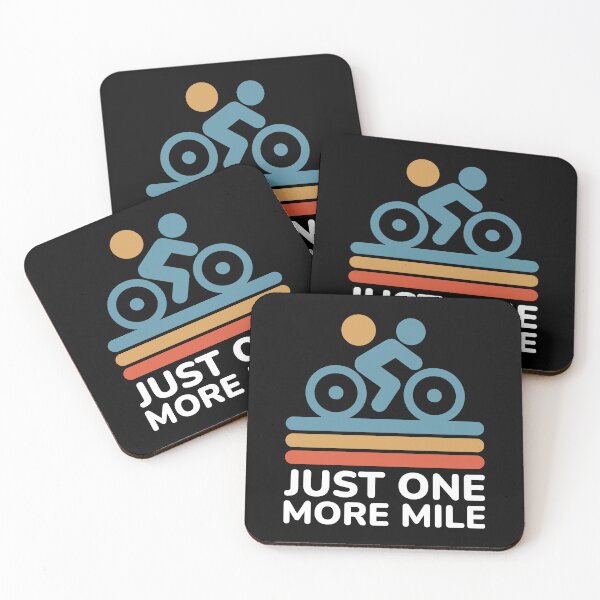 Item preview, Just One More Mile - Cycling Motivation designed and sold by Shape Snip Studio.