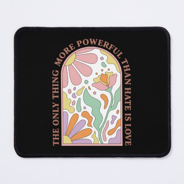 Item preview, The Only Thing More Powerful Than Hate Is Love Retro Abstract Blossom designed and sold by SkeletonsDanger.