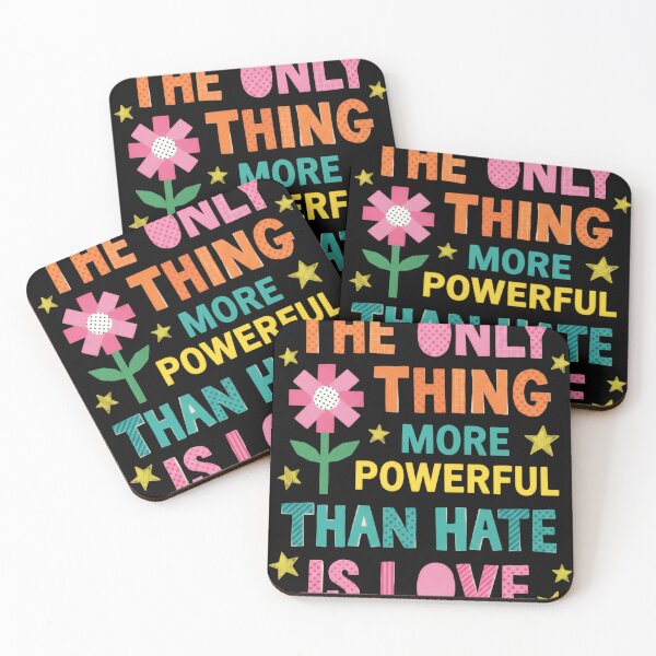 Item preview, The Only Thing More Powerful Than Hate Is Love Bright Star Accent designed and sold by SkeletonsDanger.