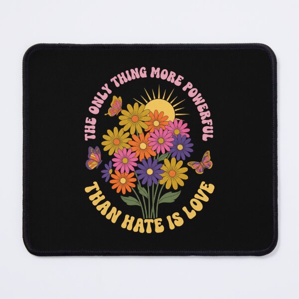 Item preview, The Only Thing More Powerful Than Hate Is Love Colorful Daisy Circle designed and sold by SkeletonsDanger.