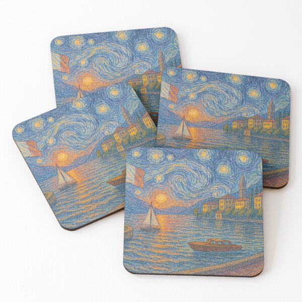Item preview, Starry Night over an italian lake  designed and sold by Gunnar Hermansen.