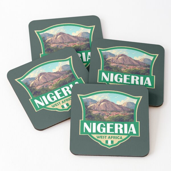 Item preview, Nigeria Illustration Retro Badge designed and sold by KrisSidDesigns.