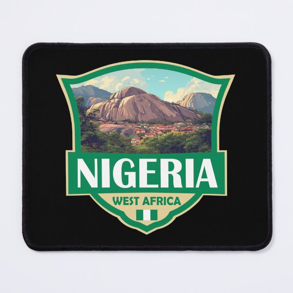 Item preview, Nigeria Illustration Retro Badge designed and sold by KrisSidDesigns.