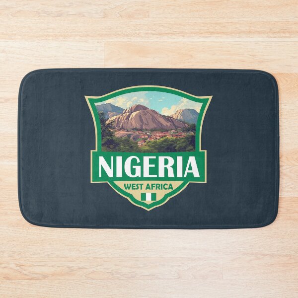 Item preview, Nigeria Illustration Retro Badge designed and sold by KrisSidDesigns.