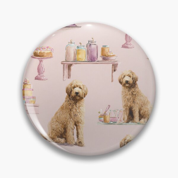 Item preview, Chef Cake Baker Toile de Jouy - Goldendoodle designed and sold by AstrologyOven.