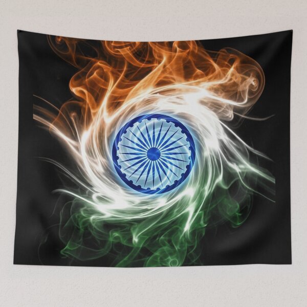 Item preview, Glowing India Flag Energy Smoke designed and sold by FUIRY .