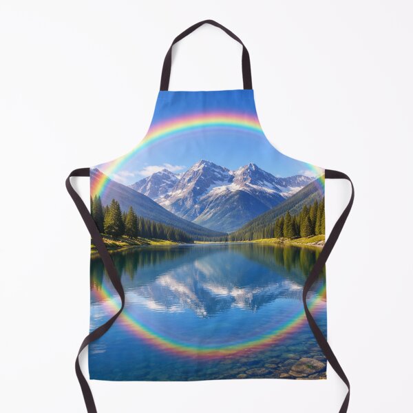Item preview, Rainbow over lake and mountains designed and sold by JuViRo.