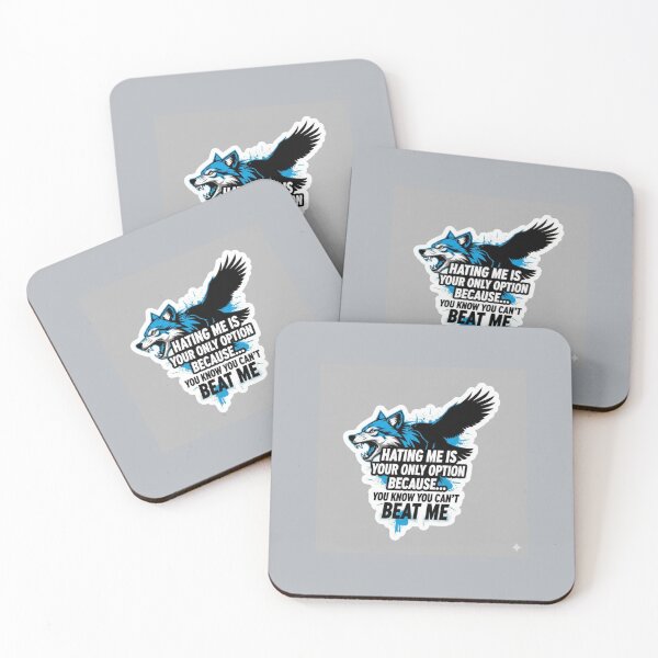 Item preview, Hating Me Is Your Only Option Wolf and Eagle Power Sticker designed and sold by Scro-Ciob-Shop.