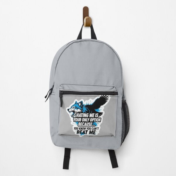 Item preview, Hating Me Is Your Only Option Wolf and Eagle Power Sticker designed and sold by Scro-Ciob-Shop.