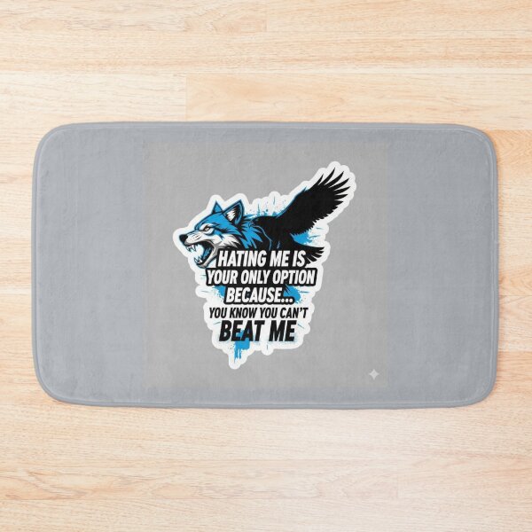 Item preview, Hating Me Is Your Only Option Wolf and Eagle Power Sticker designed and sold by Scro-Ciob-Shop.