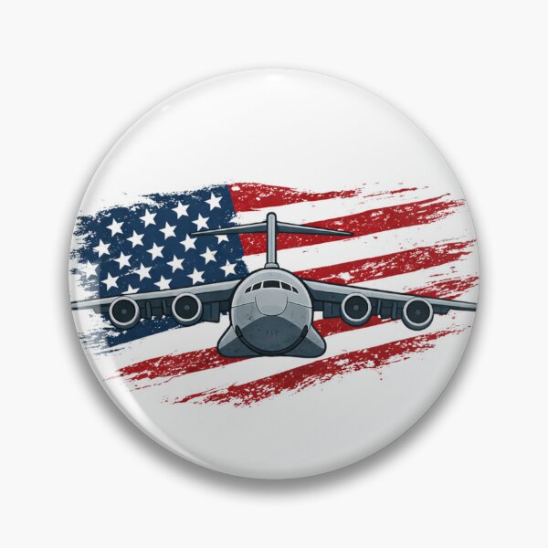 Item preview, C17 Globemaster with usa Flag designed and sold by Combat Skies.