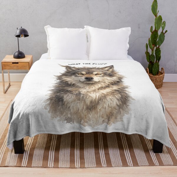 Item preview, What The Fluff – Funny Wolf Attitude Design designed and sold by GeoWild Designs.