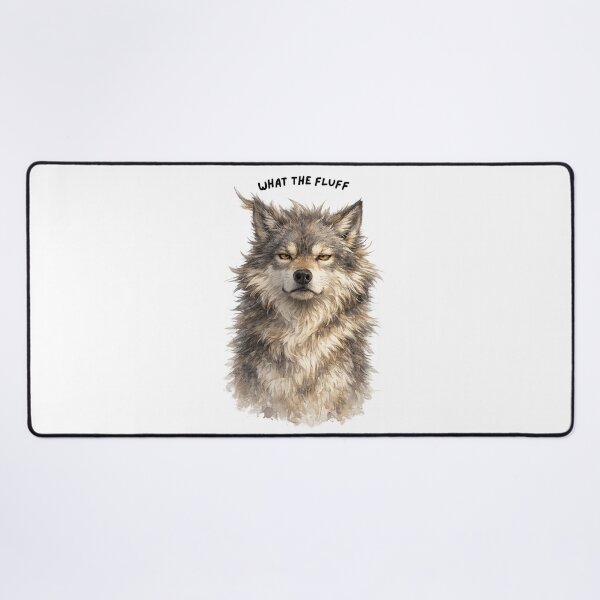 Item preview, What The Fluff – Funny Wolf Attitude Design designed and sold by GeoWild Designs.