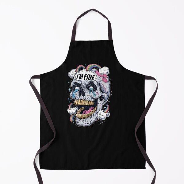 Item preview, The skull's 'I'm fine' designed and sold by Azhastor.