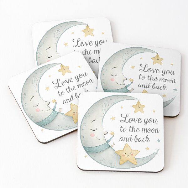 Item preview, love you to the moon and back designed and sold by GogoGrove.