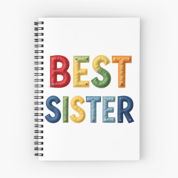 Item preview, BEST SISTER - IN COLORFUL FAUX LETTERING designed and sold by AlexOBrienArt.