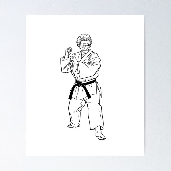 Item preview, Judo Grandma Japanese Art  – Funny Martial Grandma designed and sold by Sparkofart07.