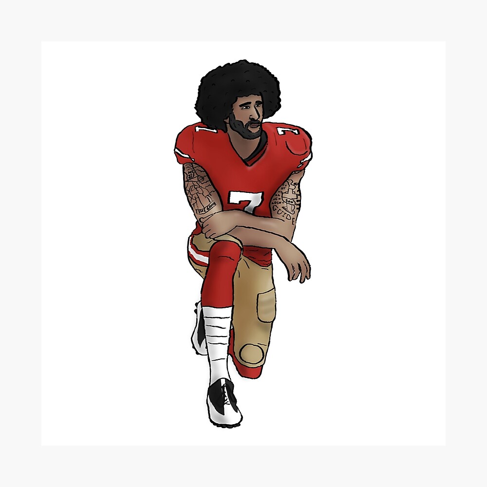 Colin Kaepernick Kneeling Low Poly Shirt -   in 2023  Colin kaepernick  kneeling, Kaepernick, Nfl football shirts