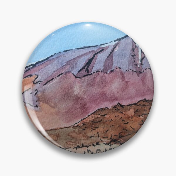 Item preview, Volcanic landscape El Teide Tenerife in watercolour designed and sold by Art-By-Rosalind.
