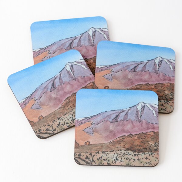 Item preview, Volcanic landscape El Teide Tenerife in watercolour designed and sold by Art-By-Rosalind.
