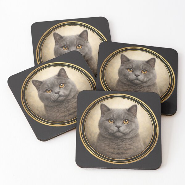 Item preview, British Shorthair Velvet Calm – Realistic Cat Circle Art designed and sold by TheJoyfulPen.