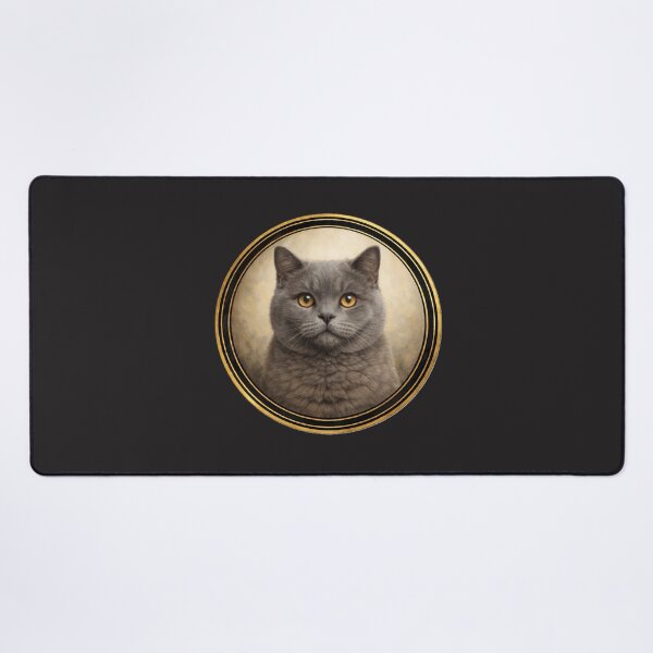 Item preview, British Shorthair Velvet Calm – Realistic Cat Circle Art designed and sold by TheJoyfulPen.