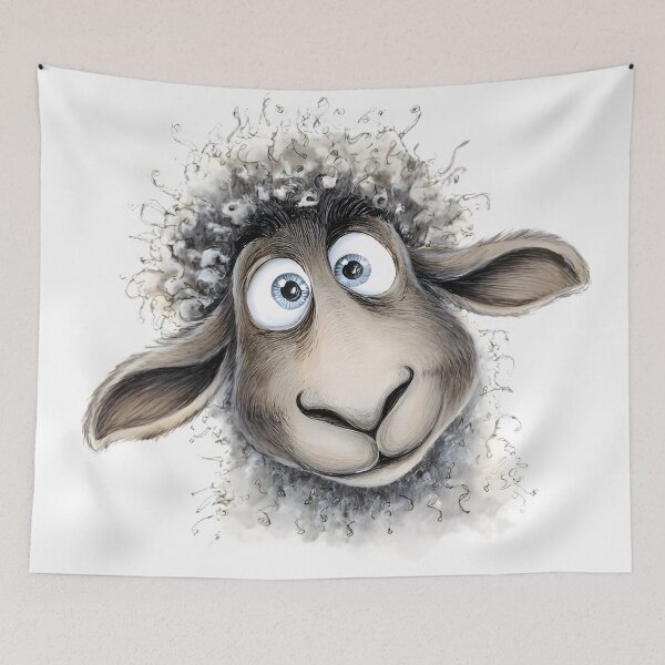 Item preview, Funny Little Sheep designed and sold by Retro Whimsy.