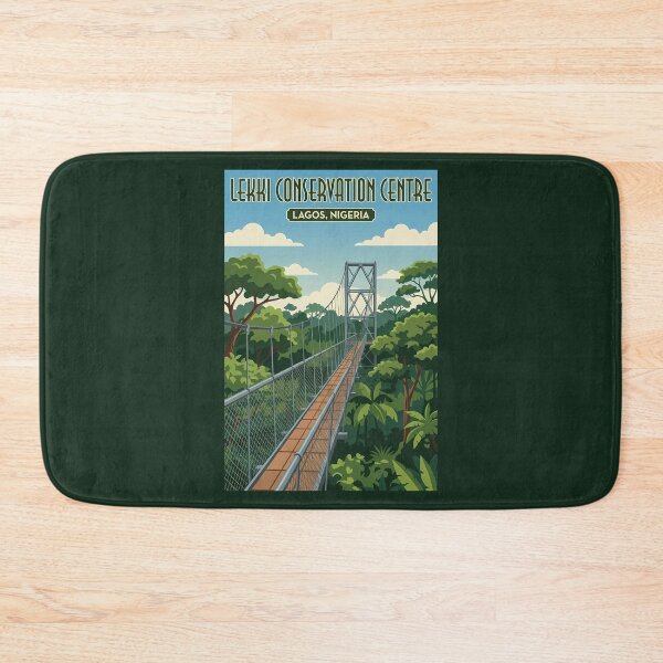 Item preview, Lekki Conservation Centre Nigeria Illustration Travel Art Vintage designed and sold by KrisSidDesigns.