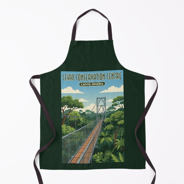 Item preview, Lekki Conservation Centre Nigeria Illustration Travel Art Vintage designed and sold by KrisSidDesigns.