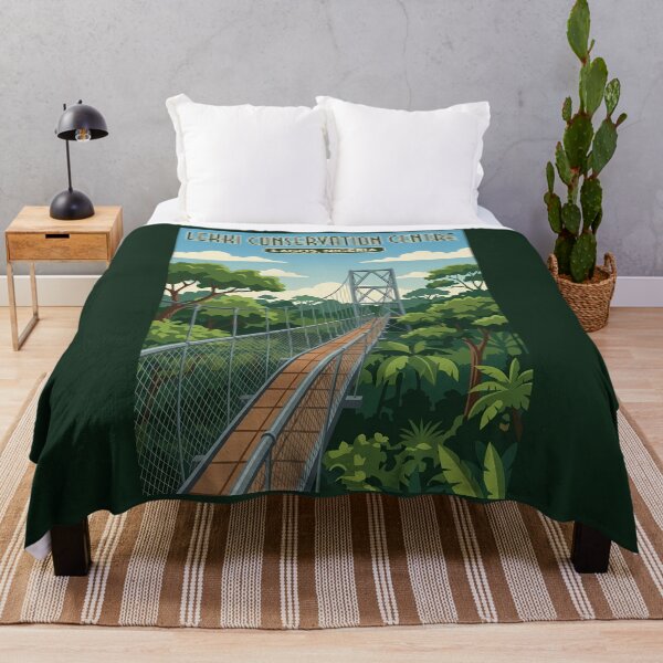 Item preview, Lekki Conservation Centre Nigeria Illustration Travel Art Vintage designed and sold by KrisSidDesigns.