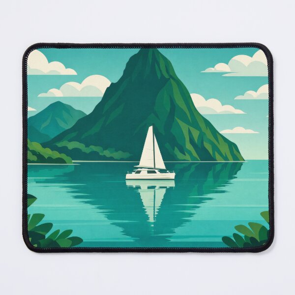 Item preview, Saint Lucia Scenic Tropical Island Pitons Landscape designed and sold by scicilysimonee.