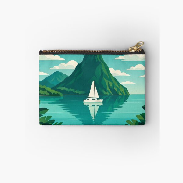 Item preview, Paisaje escénico de los Pitones de la isla tropical de Santa Lucía designed and sold by scicilysimonee.