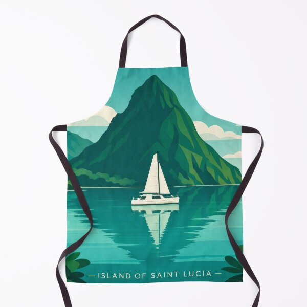 Item preview, Paisaje escénico de los Pitones de la isla tropical de Santa Lucía designed and sold by scicilysimonee.