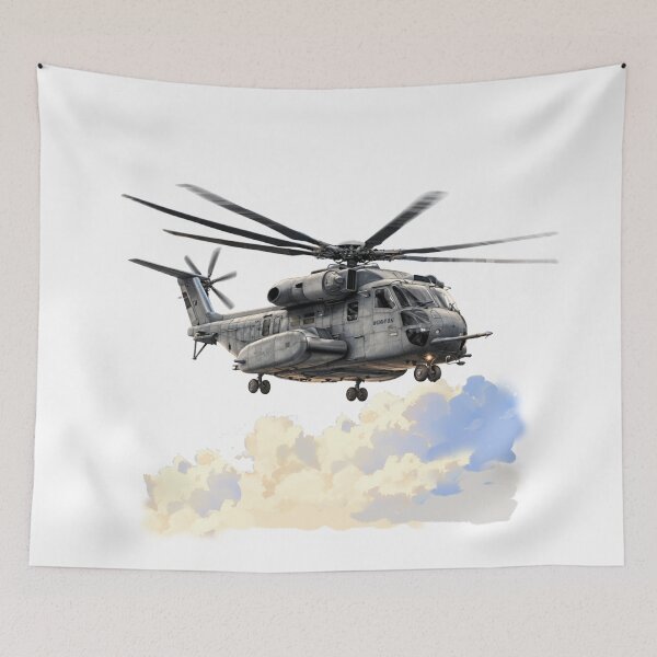 Item preview, Heavy Lift Military Helicopter Aviation Art designed and sold by Combat Skies.