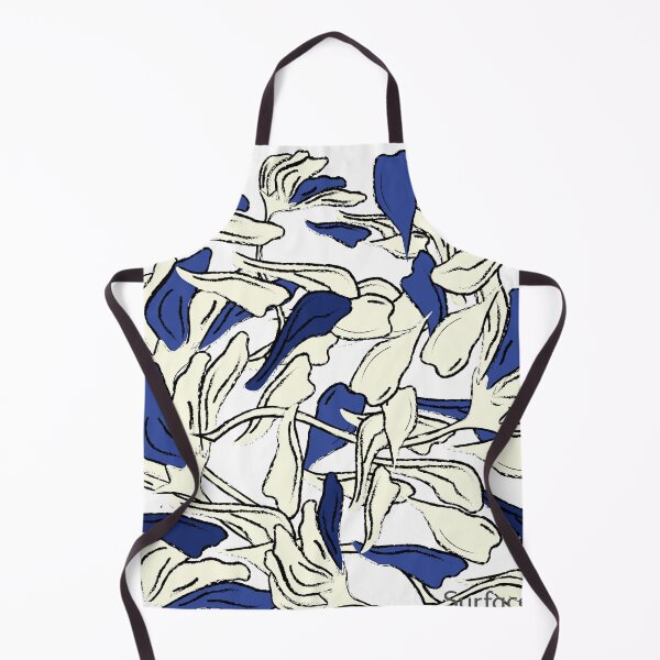 Item preview, Indigo Blue Floral Pattern | Elegant Botanical Art Print | Modern Vintage Flower Design designed and sold by SurfaceLab.