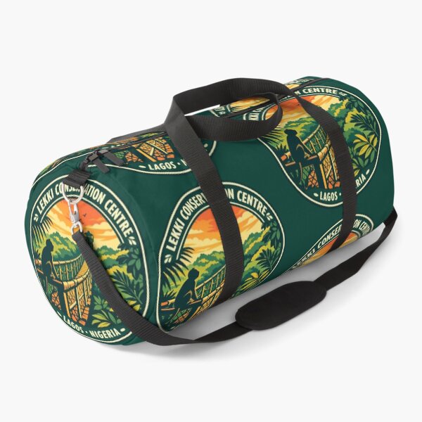 Item preview, Lekki Conservation Centre Nigeria Illustration Travel Art Badge designed and sold by KrisSidDesigns.