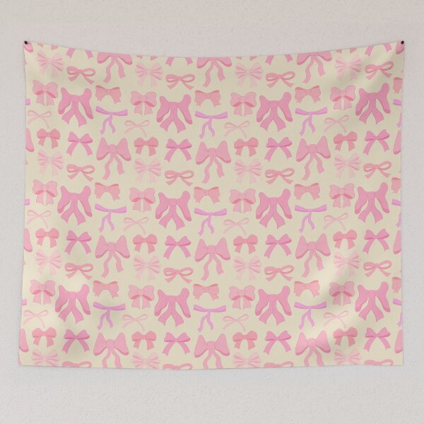 Item preview, Pretty Preppy Pink Bows designed and sold by Carrie Cantwell Art.