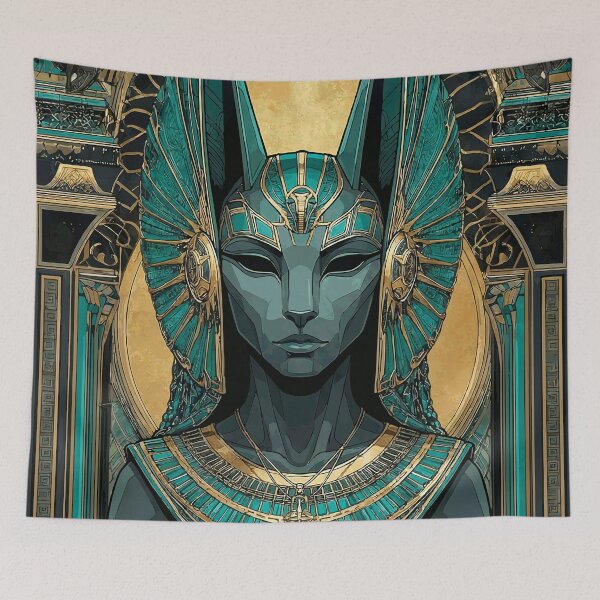 Item preview, Anubis Art Deco Egyptian God Portrait designed and sold by Vintage Poster Gallery.